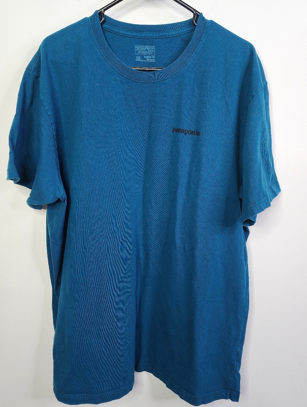 Patagonia Teal Short Sleeve Crew T-Shirt, XXL